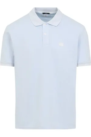 C.P. Company Playera tipo polo con parche del logo