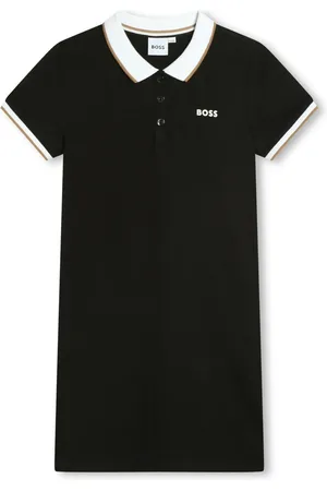 HUGO BOSS Vestido corto con logo estampado