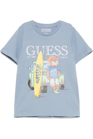 Guess Playera con logo de goma