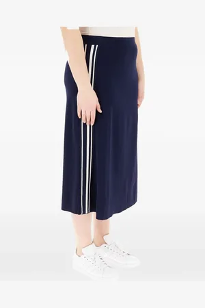 Elena Miro Falda midi con detalle de rayas