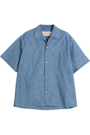 VALENTINO GARAVANI Camisa bowling de mezclilla