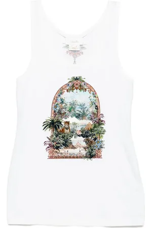 Camilla Camiseta con escote redondo
