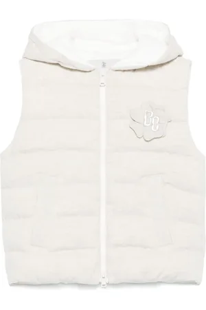 Brunello Cucinelli Chaleco con logo bordado