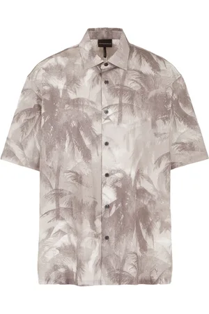 Emporio Armani Camisa con palmeras estampadas
