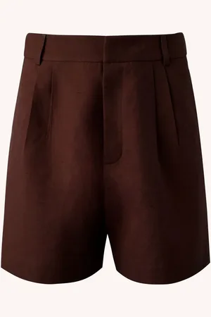 MISCI Linen-cotton tailored shorts