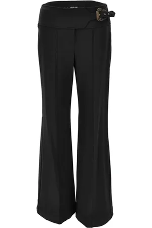 VERSACE Pantalones acampanados con cinturón