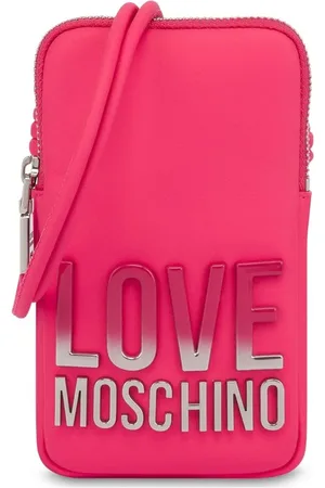 Moschino Soporte para celular con placa del logo