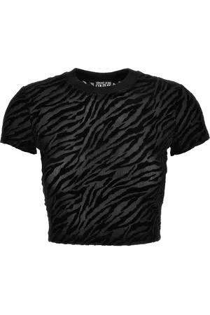 VERSACE Playera con motivo de cebra