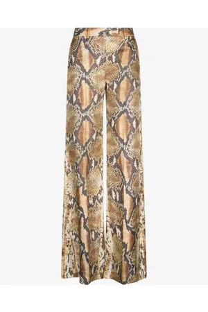 Roberto Cavalli Snakeskin-print trousers