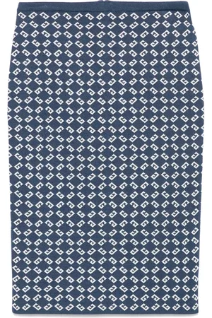 Givenchy Falda midi con monograma 72 en jacquard