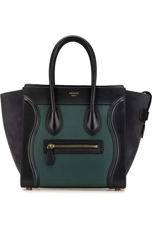 Céline Bolsa de mano Micro Tricolor Leather Luggage Tote 2018