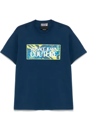 VERSACE Playera con parche del logo