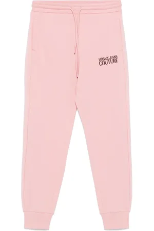 VERSACE Pants con logo bordado