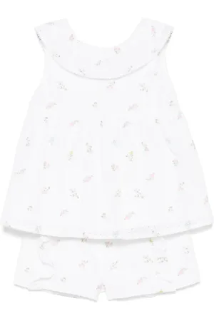 PATACHOU Set de shorts y top con bordado inglés