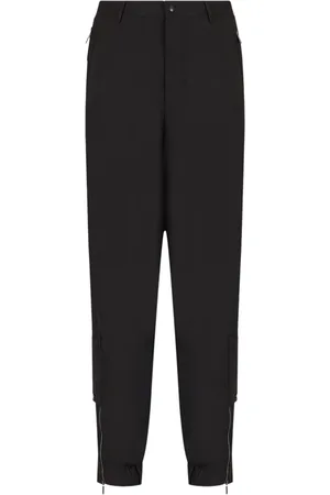 Emporio Armani Pantalones slim con cierre en los tobillos