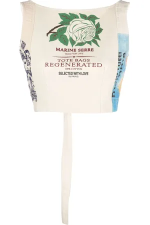Marine Serre Top Regenerated Tote Bags