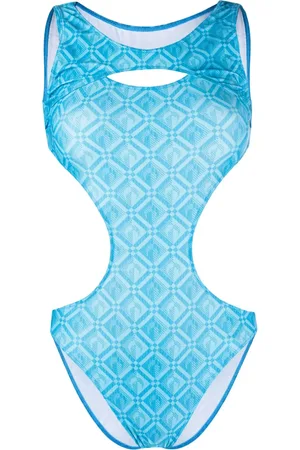 Marine Serre Traje de baño Lozenge
