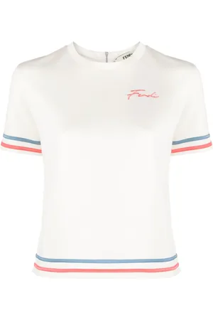 Fendi Playera con logo bordado