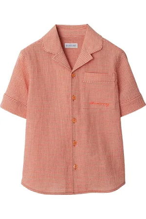 Burberry Camisa de algodón con motivo de cuadros gingham