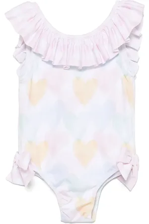 PATACHOU Traje de baño con corazones estampados