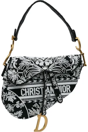 Dior Bolsa de hombro Embroidered Canvas Ornamental Cornely Saddle Bag 2022