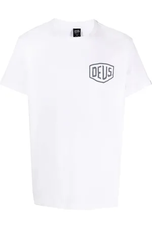 Deus Ex Machina Playera con logo estampado y cuello redondo