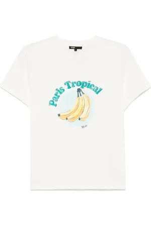Maje Playera con estampado gráfico