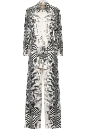 Roberto Cavalli Jumpsuit con estampado de cebra