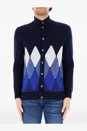BALLANTYNE Cárdigan con estampado de rombos