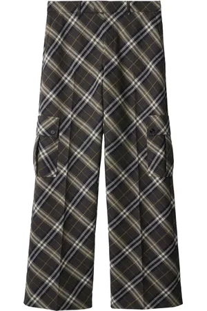 Burberry Pantalones de vestir con cuadros estampados