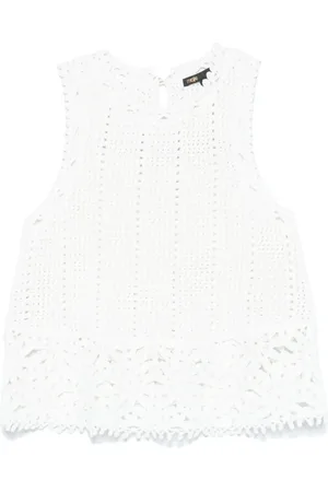 Maje Top tejido de crochet