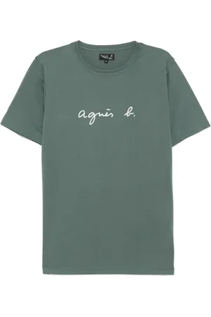 AGNÈS B. Playera con estampado del logo