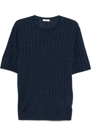 Boglioli Playera de canalé ancho