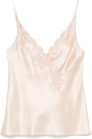 CARINE GILSON Camisón de seda Caudry