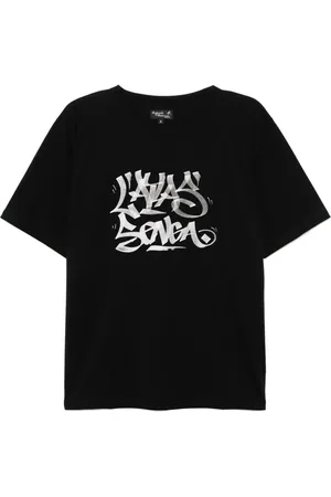 AGNÈS B. Playera con estampado gráfico