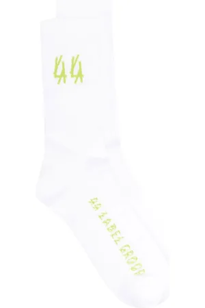 44 Label Group Calcetines tejidos de canalé con logo estampado