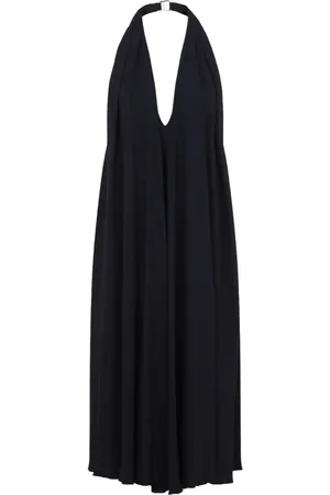 Jacquemus Vestido midi con cuello halter