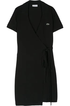 Lacoste Vestido corto con diseño cruzado