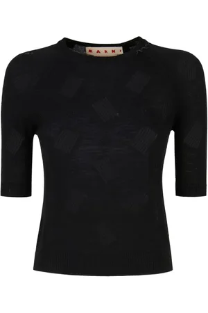 Marni Top texturizado manga corta
