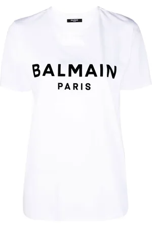 Balmain Playera con logo estampado
