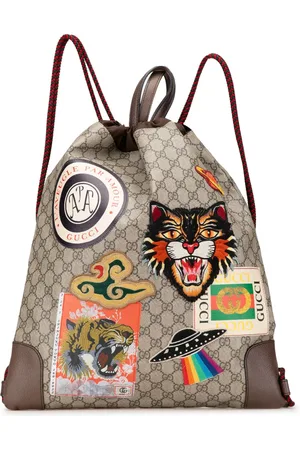 Gucci Mochila GG Supreme Courrier Drawstring 2000-2015