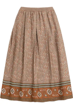 VALENTINO GARAVANI Falda tejida de lúrex en jacquard