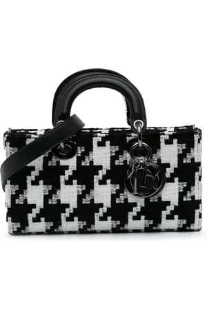 Dior Bolsa satchel Medium Canvas Macro Houndstooth Lady D Joy 2022
