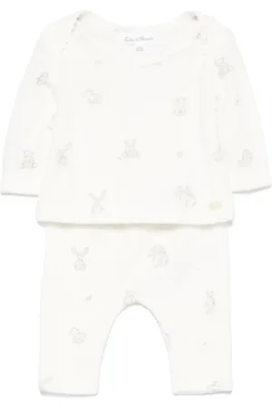 Tartine Et Chocolat Set de pantalones con conejo estampado (set de 2 piezas)