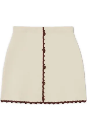 Claudie Pierlot Falda corta con ribete en contraste