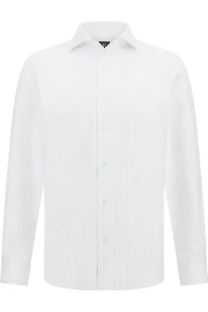 Boggi Milano Camisa con estampado de rayas diplomáticas