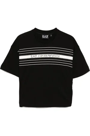 EA7 Playera con logo estampado