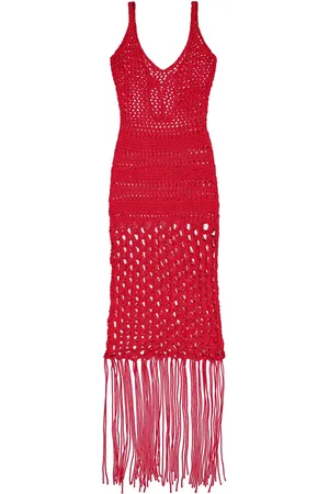 LANEUS Vestido tejido de crochet