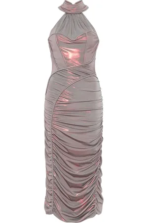 MITILIANE COUTURE Vestido midi con diseño drapeado