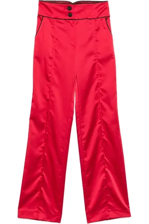 MITILIANE COUTURE Pantalones con ribete en contraste
